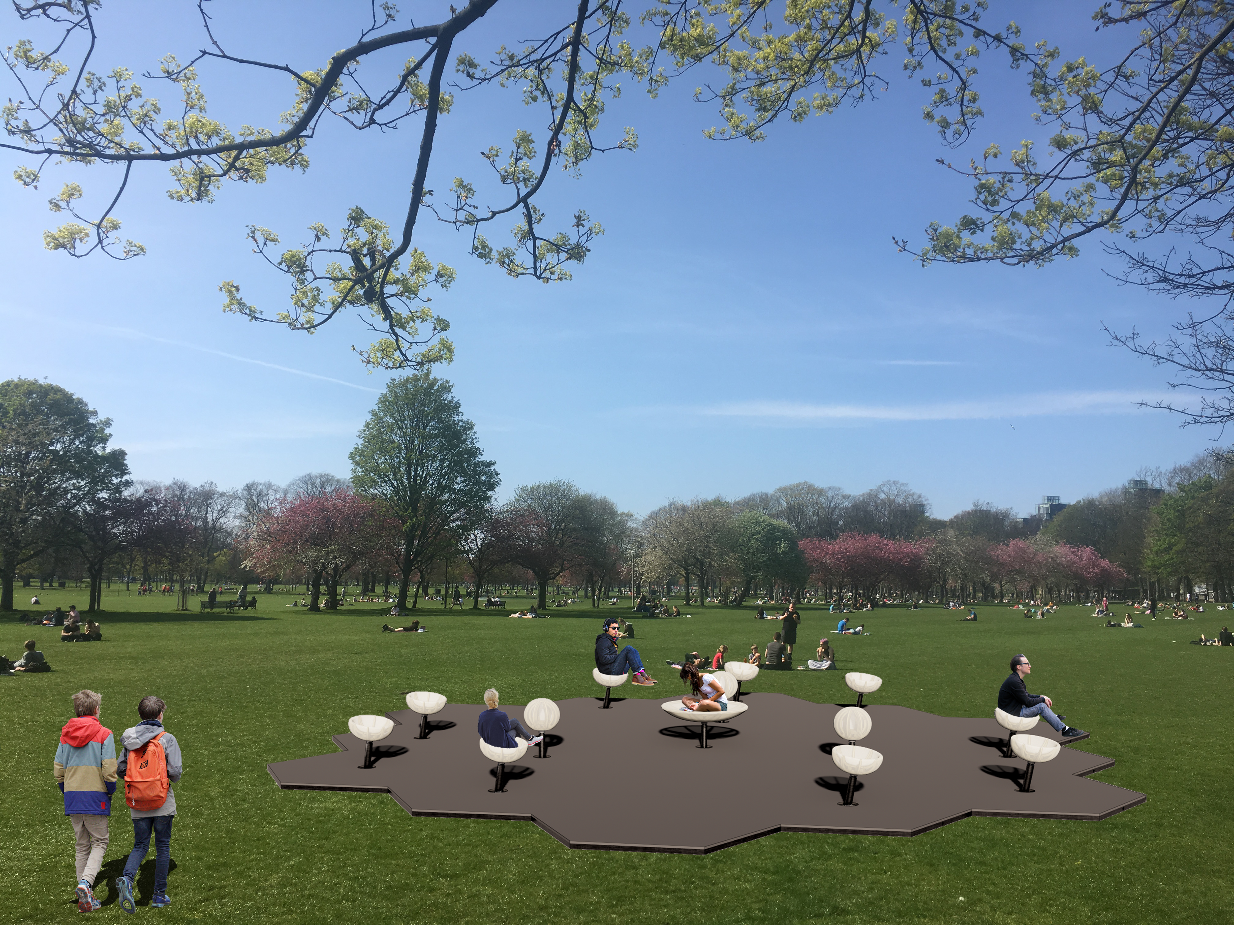 daytime park render